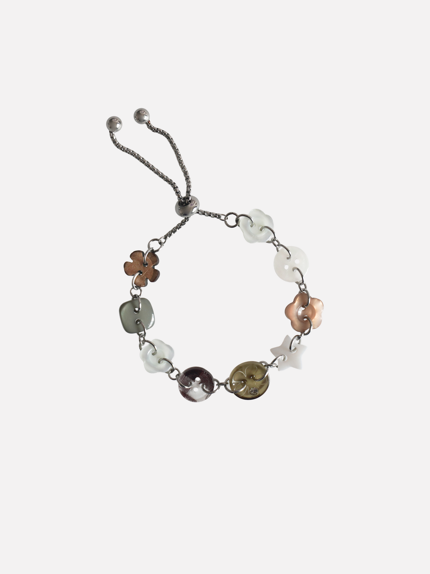 Sliding Button Bracelet