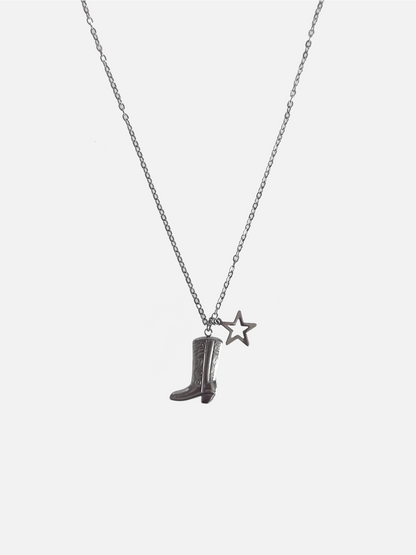 Cowboy Boots Necklace