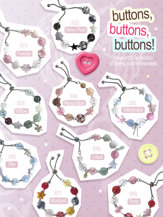 [PRE-ORDER] Sliding Button Bracelet