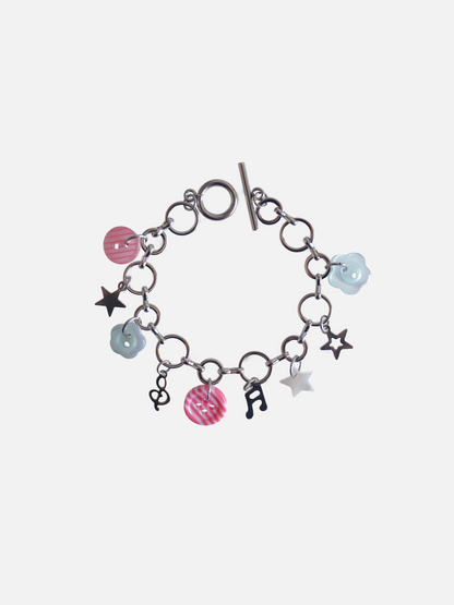 Button Charms Bracelet