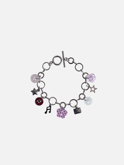 Button Charms Bracelet