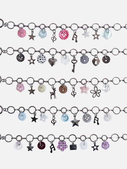 Button Charms Bracelet
