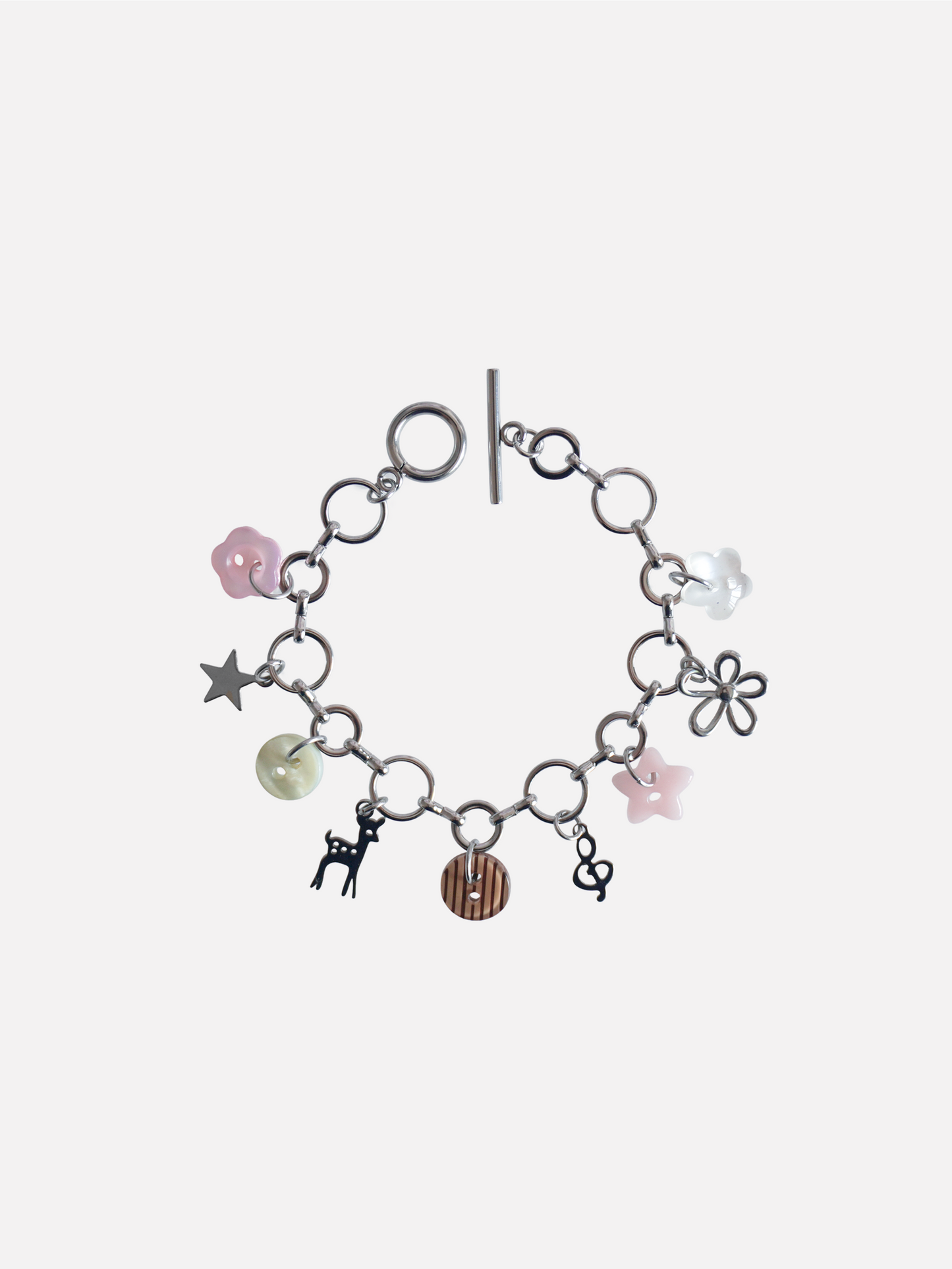 Button Charms Bracelet