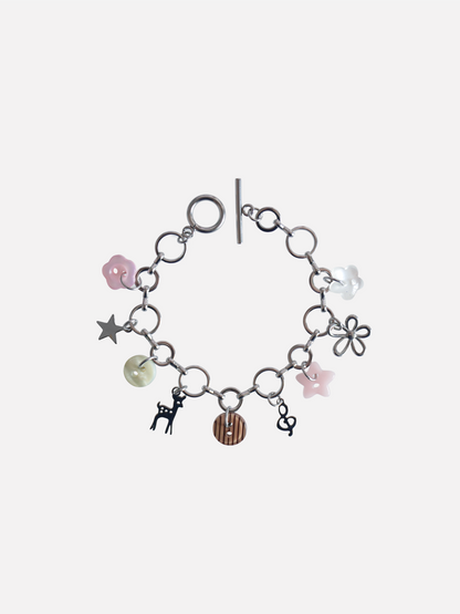 Button Charms Bracelet