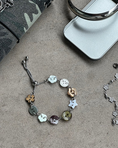 Sliding Button Bracelet